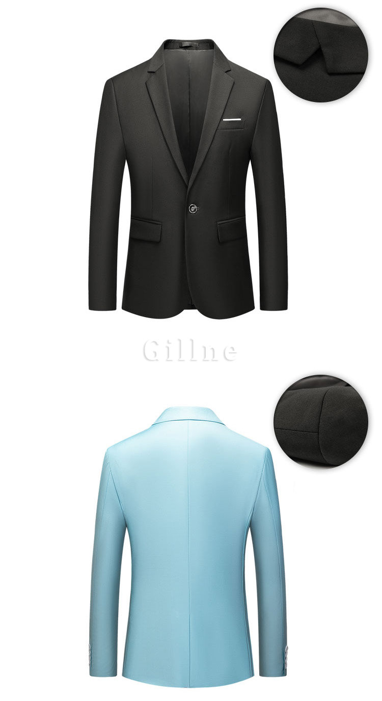 Männer Host Jacke Business Event Blazer Slim Fit Smart Büroarbeit