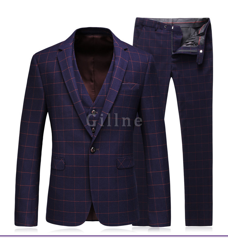 Anzüge Für Männer Jacke + Hosen + Weste Männer Kleidung Anzug Asiatische