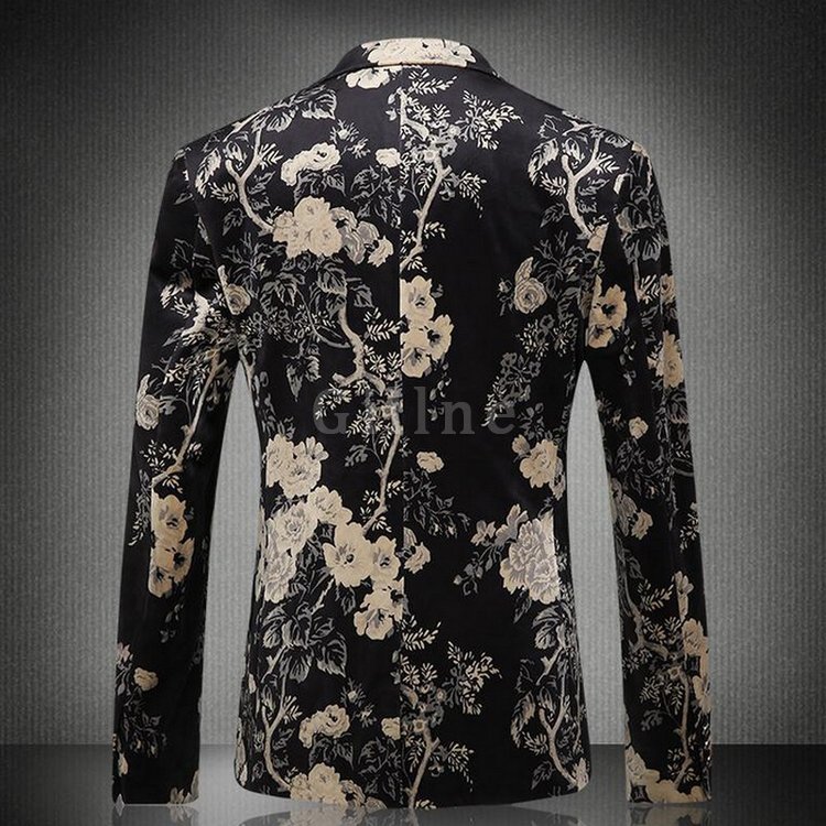 Blazer Print Blazer Masculino Floral Neue Jaqueta Masculina