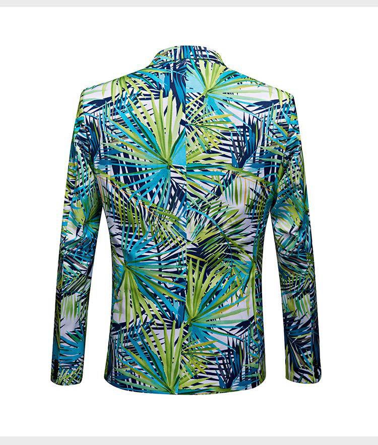 Koreanische Slim Fit Anzüge Urlaub Outwear Hawaii Blazer Hose