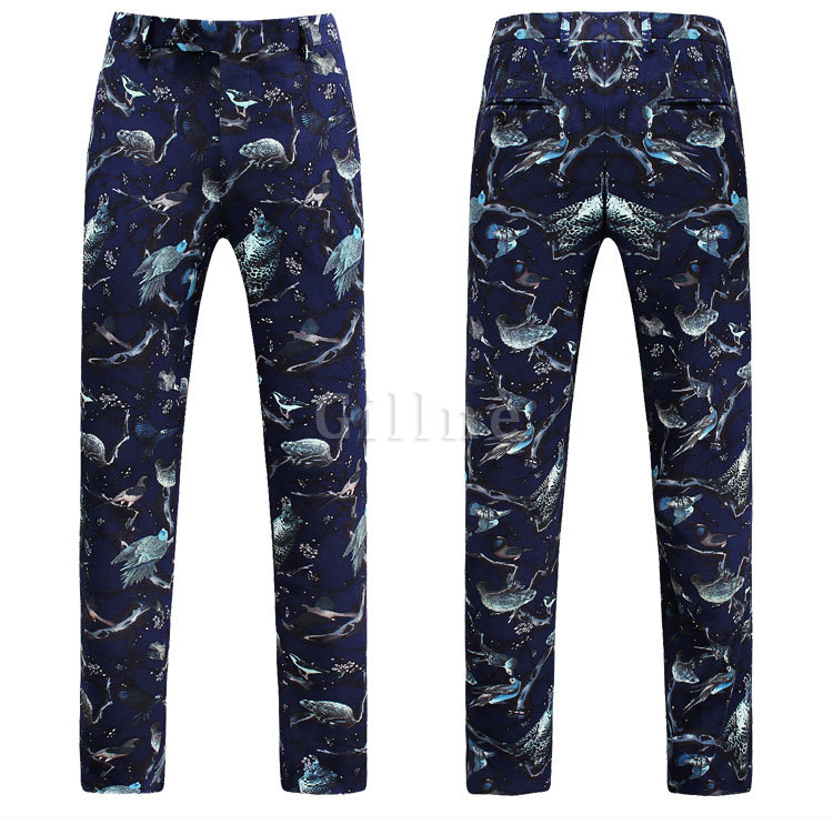 Toturn Casual Weste Hose Floral Formale Business Anzug