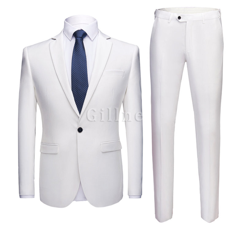 Männlichen 2 Stück Anzug Slim Fit Asiatische Terno Hochzeit Anzug