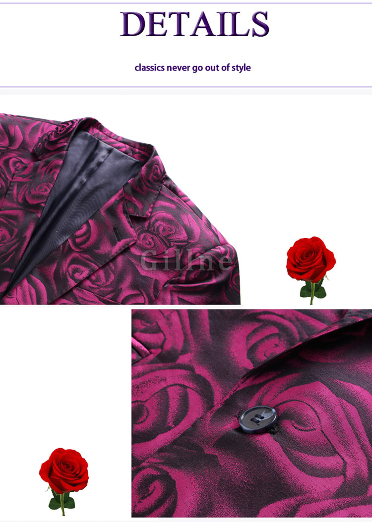 Floral Herren Blazer Plus Größe 5xl Männer Luxus