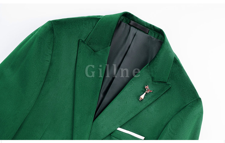Männer Anzug Set 2 Stücke Hose Grün Größe 5xl Mode