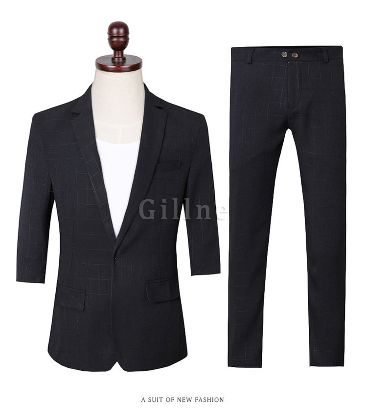 Terno Masculino Slim Fit Anzüge Halben Blazer Neue