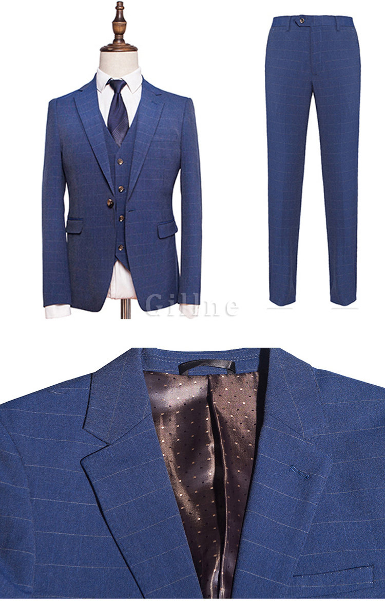 Klassische Weste Blazer + Hosen Mode Hochzeit Smoking