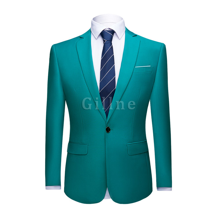 Blazer Masculino Slim Fit Anzug Schwarz Business Formale Jacken