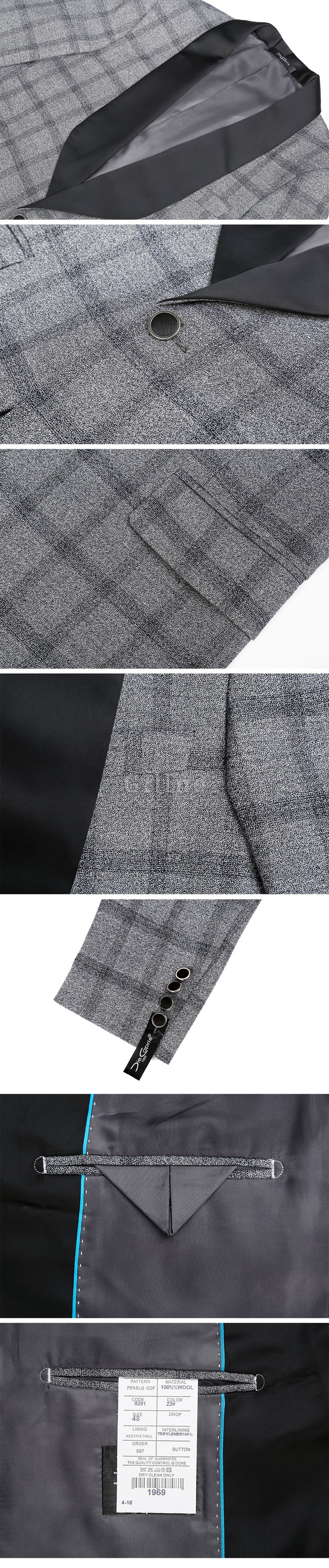 Männer Plaid Hochzeit Männlichen Blazer Slim Fit