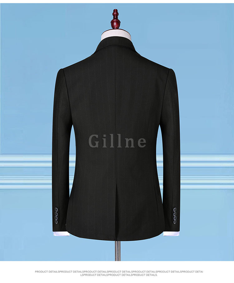 Business 3 Stück Klassische Anzüge Mantel Hose Asiatische Größe Männer Anzug