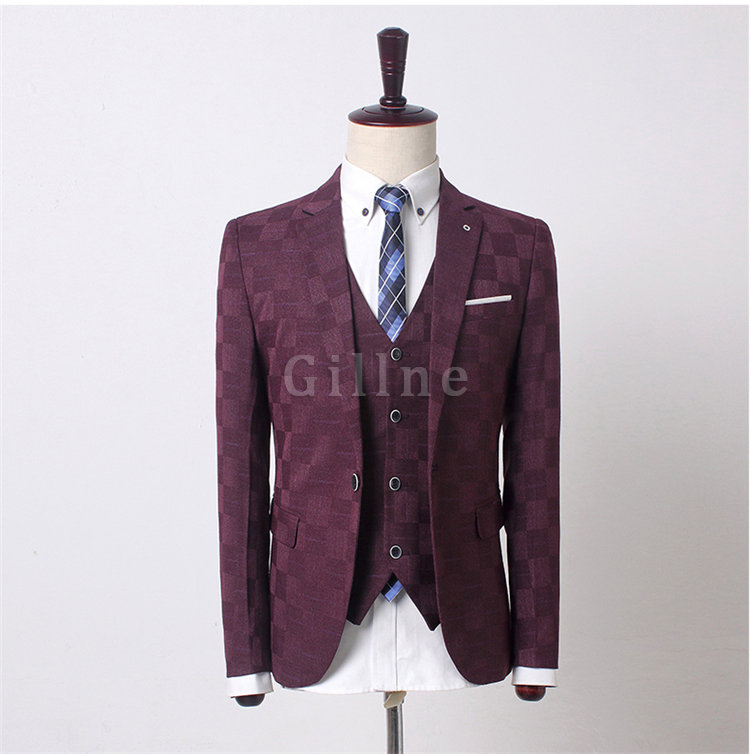 Boutique Anzug Mantel Mode Business 3 Stück Anzüge