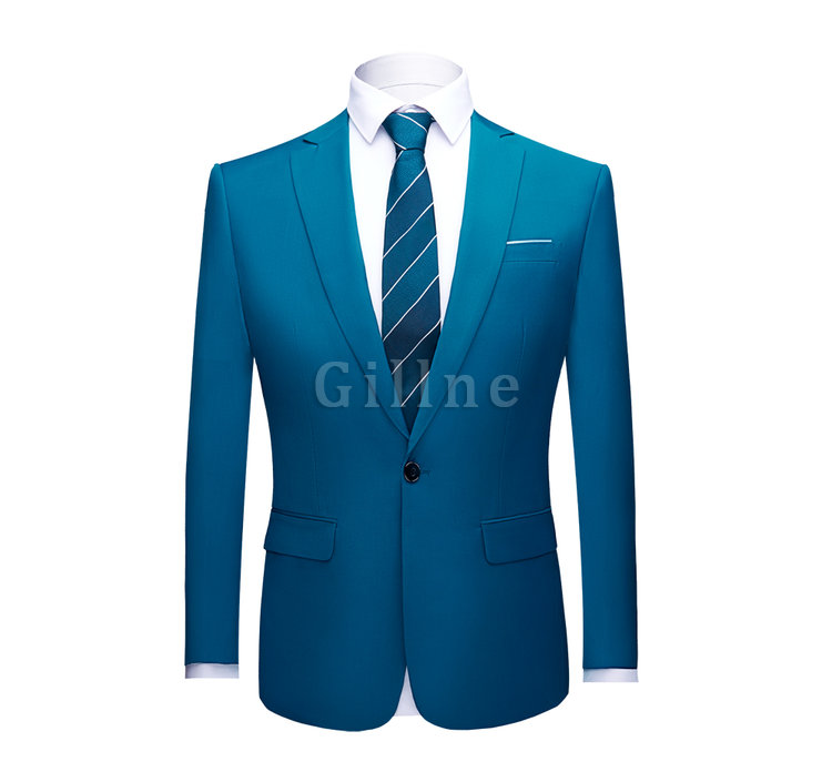 Blazer Masculino Slim Fit Anzug Schwarz Business Formale Jacken