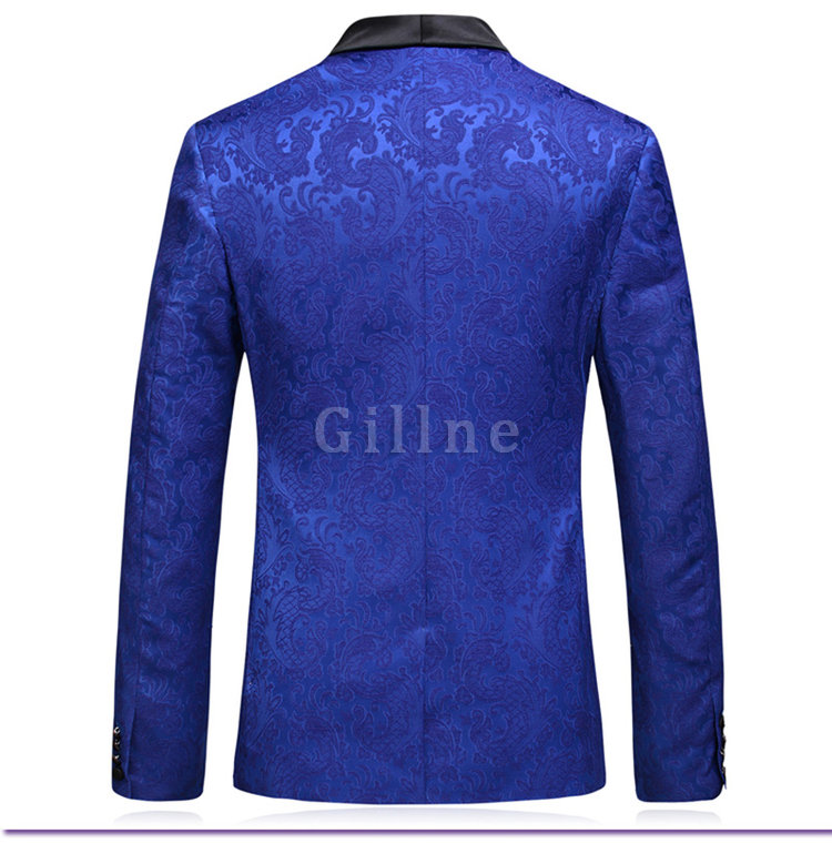 Blazer Casual Männer Business Blau Formale Kleid