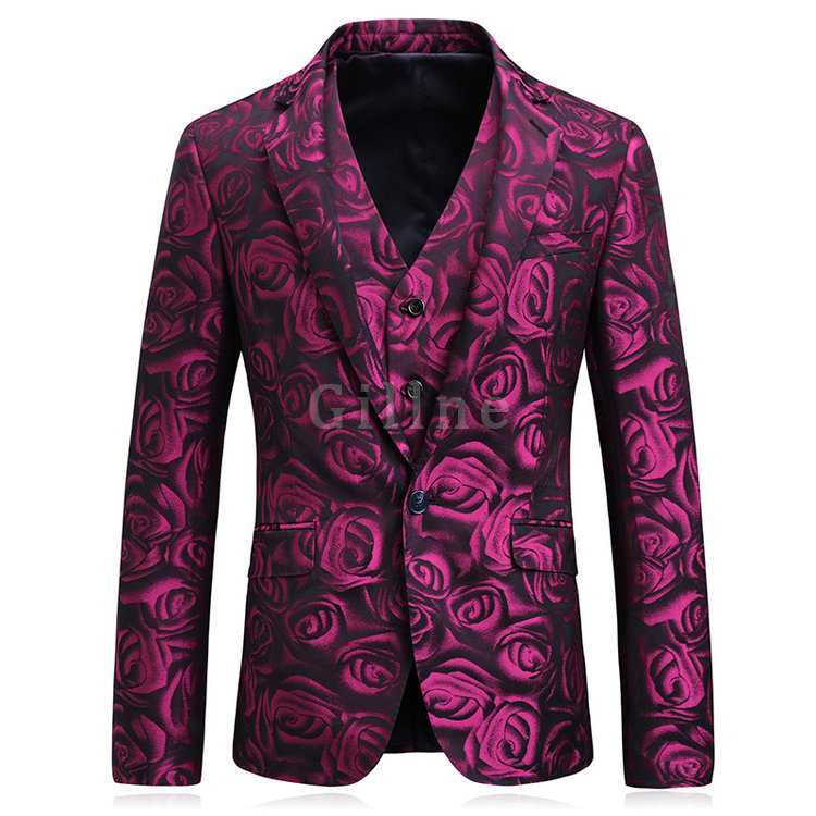 Floral Herren Blazer Plus Größe 5xl Männer Luxus