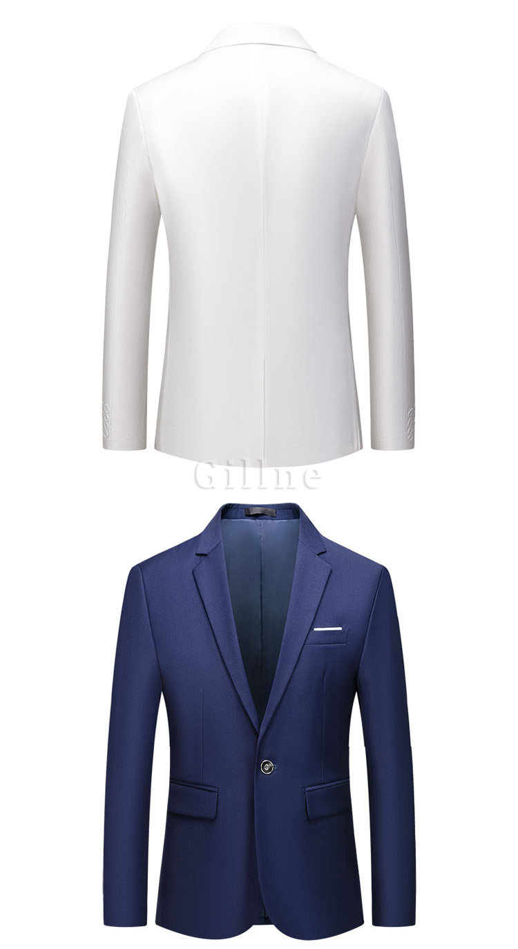 Männer Host Jacke Business Event Blazer Slim Fit Smart Büroarbeit