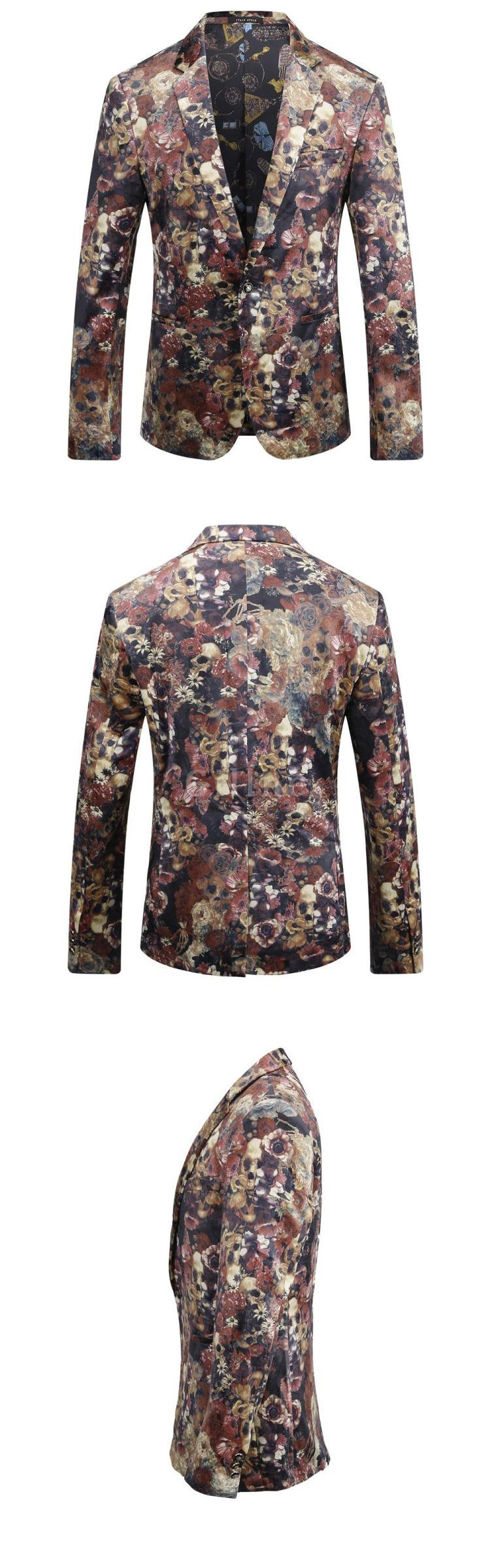 Blume Männlichen Jacke Dünne Klage High-end-casual